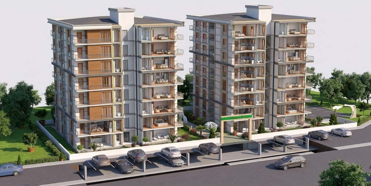 Kemerkent Sitesi kesit görünümü — daire iç kurgusu